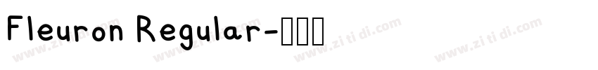 Fleuron Regular字体转换